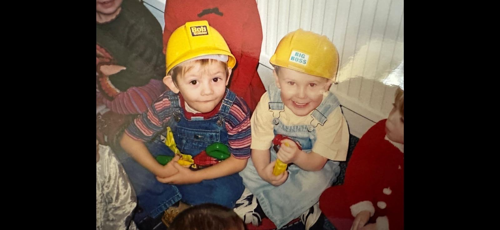 Bradley and Joshua as children - Lifelong friendship from nursery